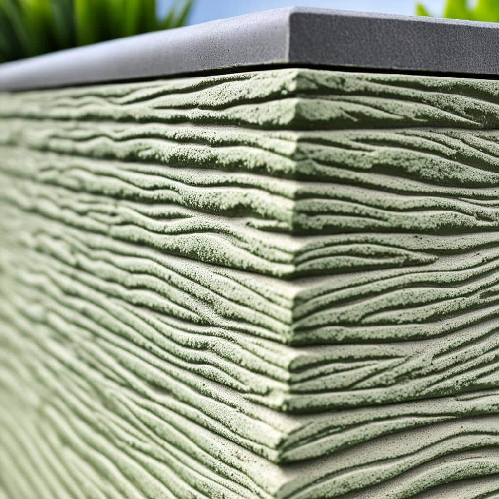 Option de finition palissade béton