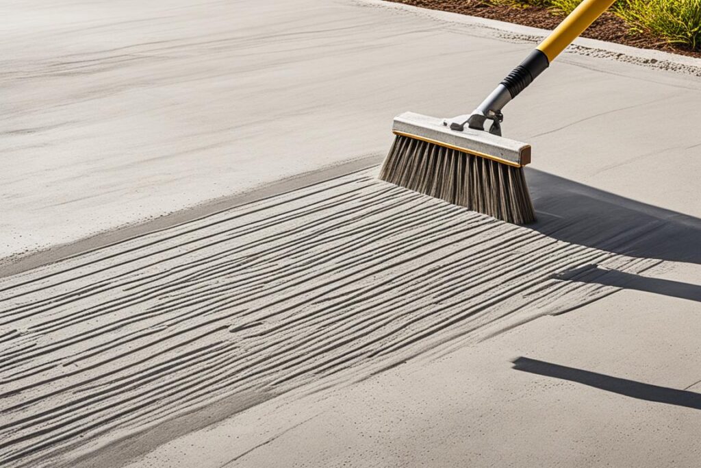 béton balayé épaisseur