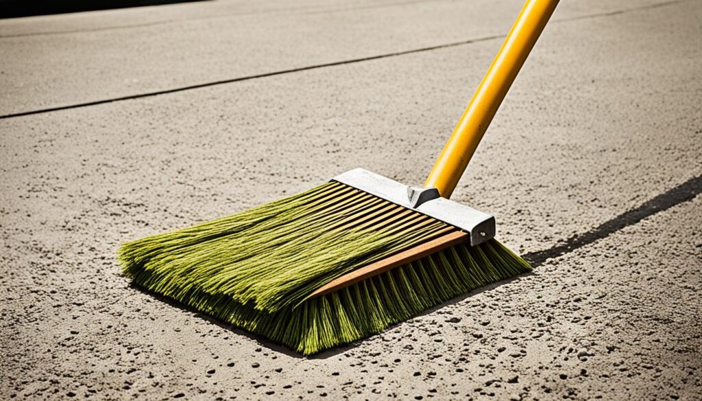 béton balayé extérieur