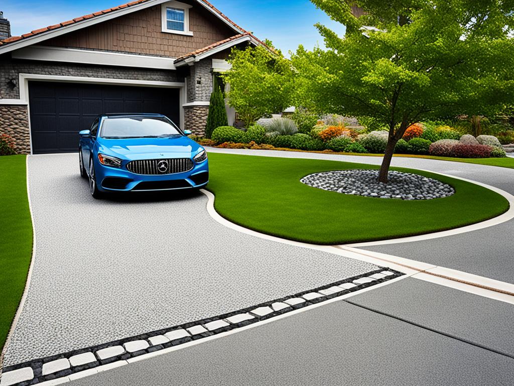 béton désactivé allée