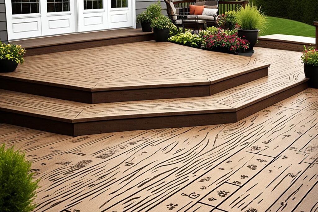 béton estampé bois moins cher