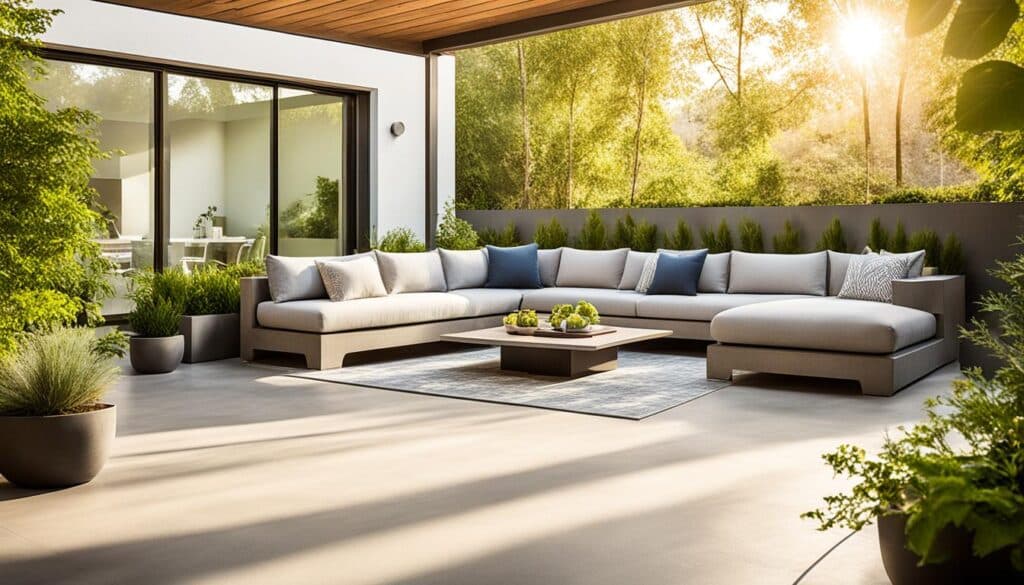 béton estampé extérieur