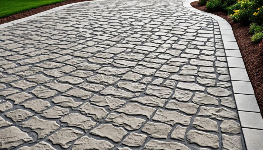 béton estampé prix