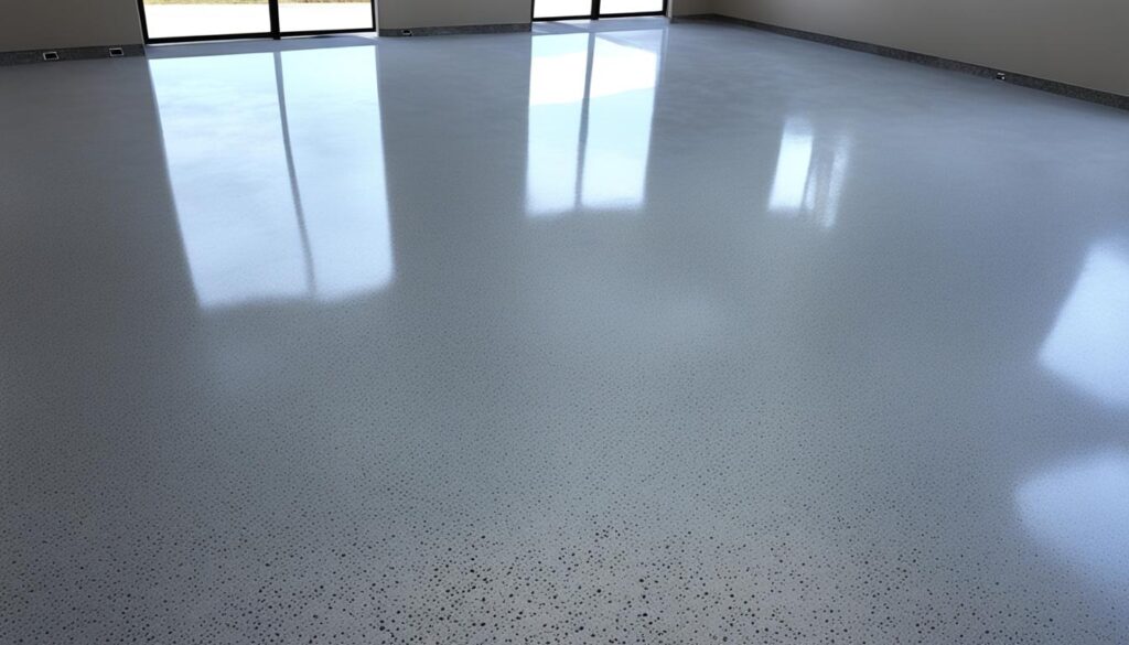 béton lisse et brillant