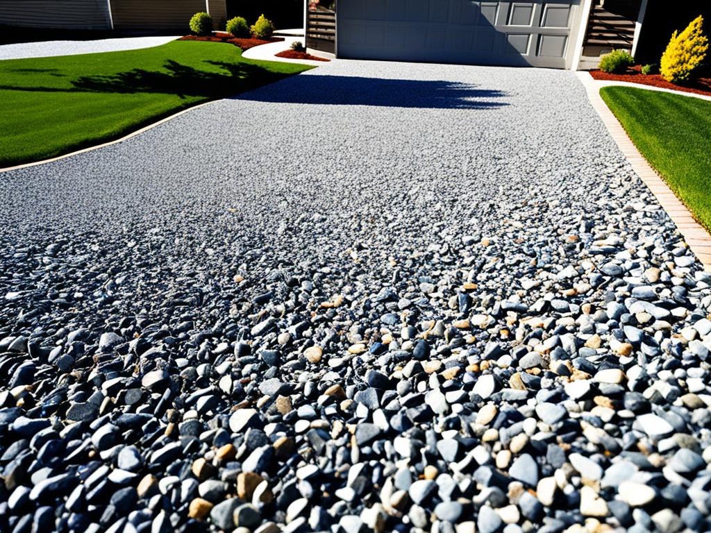 comparaison allée gravillonnée et allée pavée