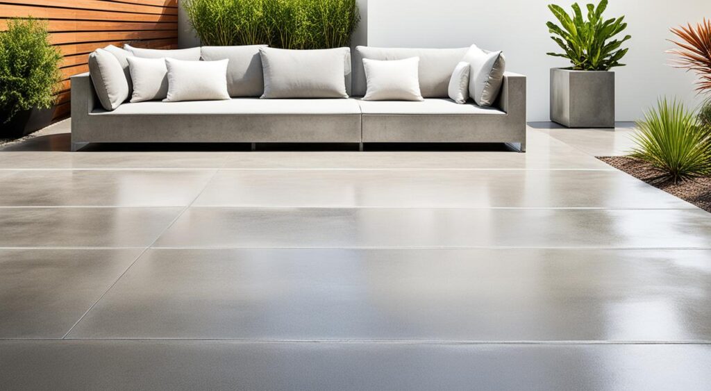 extérieur béton lissé