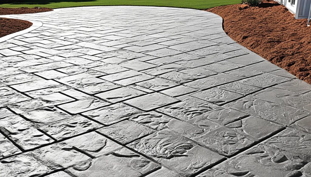 installation béton imprimé