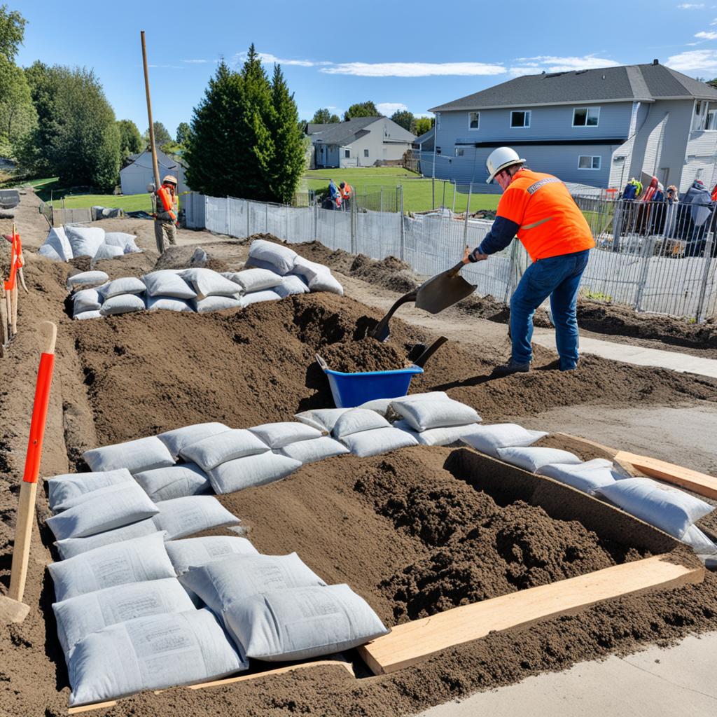 installation fondations palissade béton