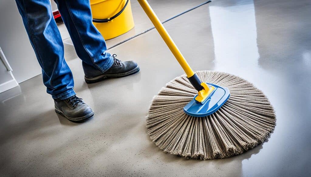 maintenance du béton lissé