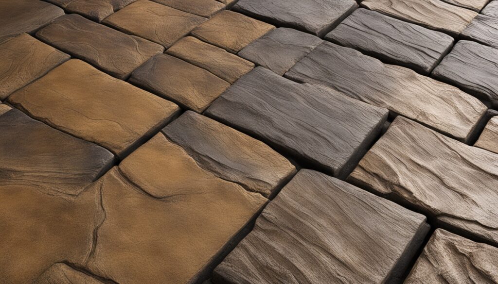 motifs béton estampé