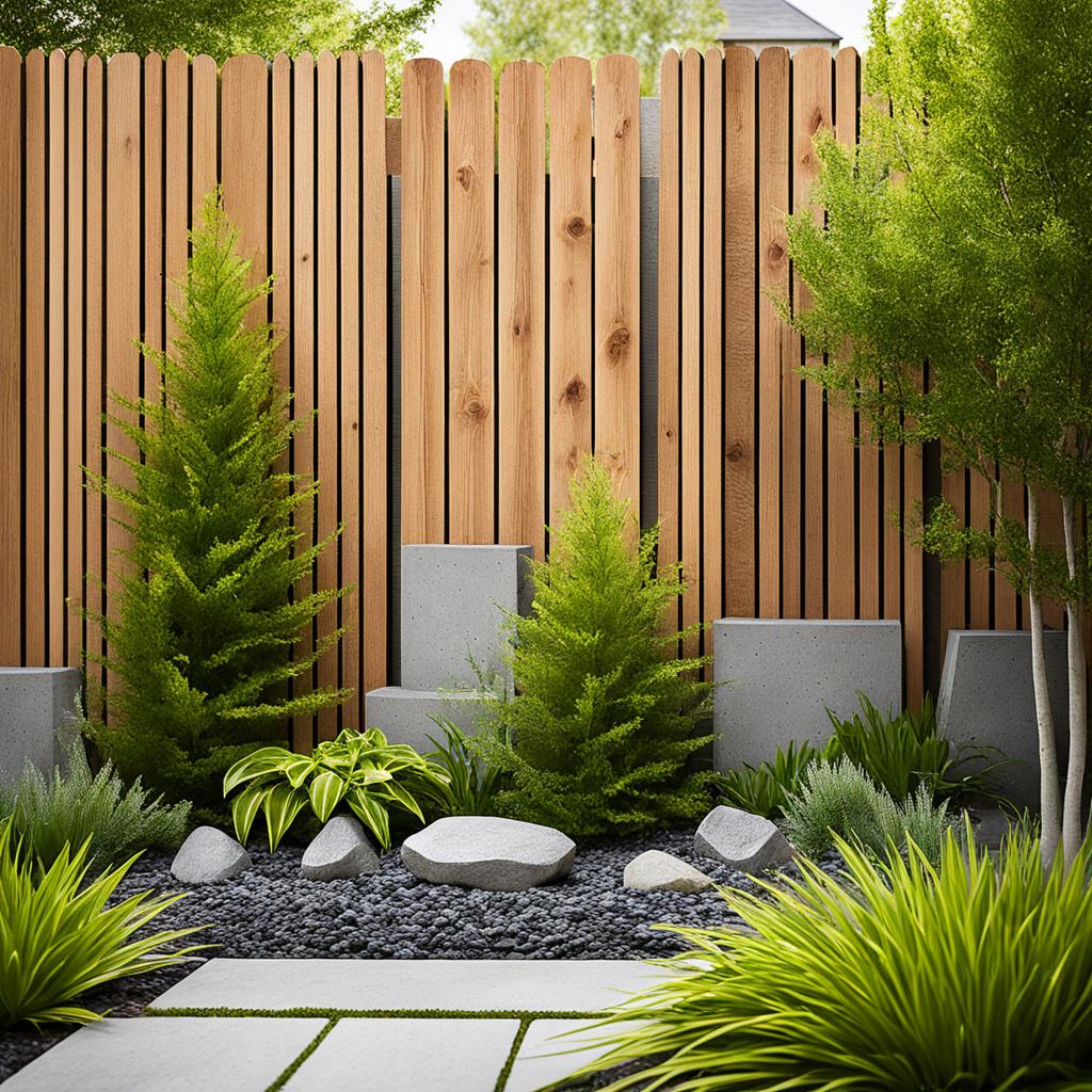 personnalisation palissade béton bois