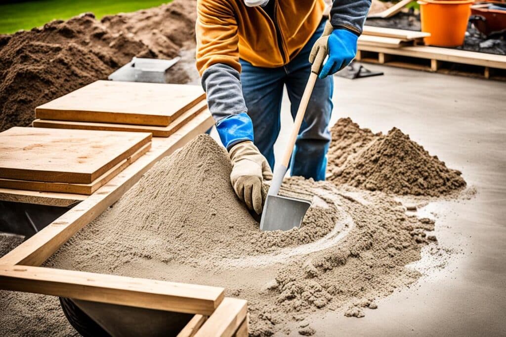 préparation béton estampé