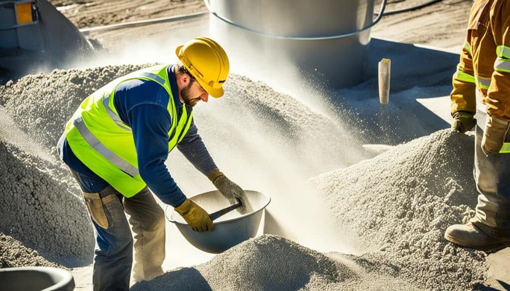 préparation du béton