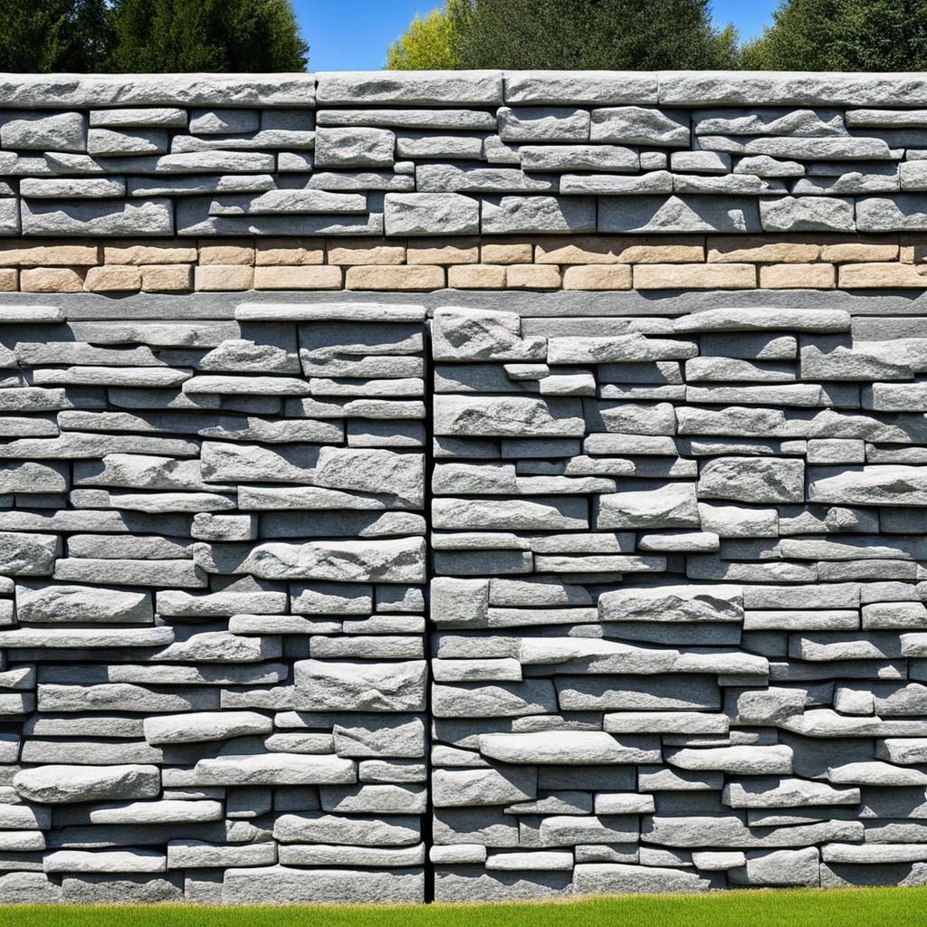 styles variés palissade béton